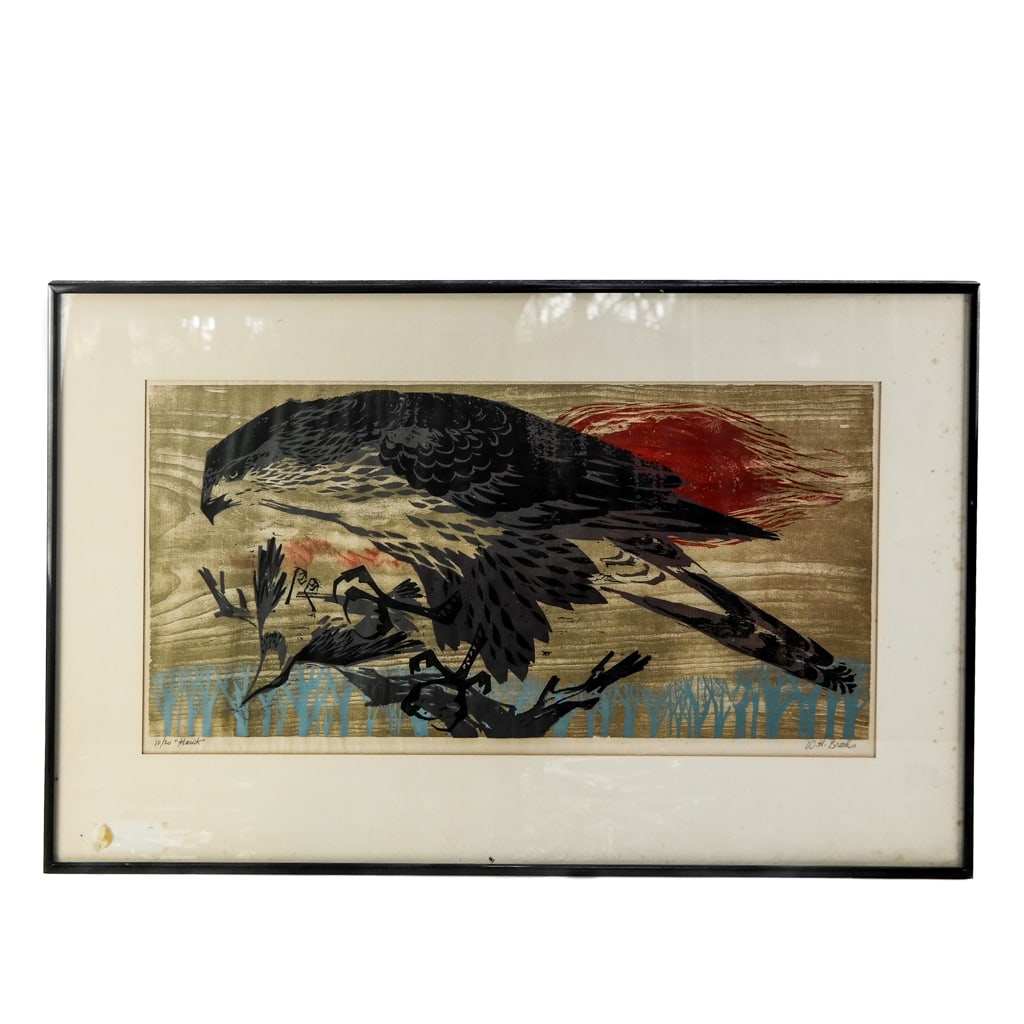 W.H. BROOKS: "Hawk" - Lithograph (1 of 8)