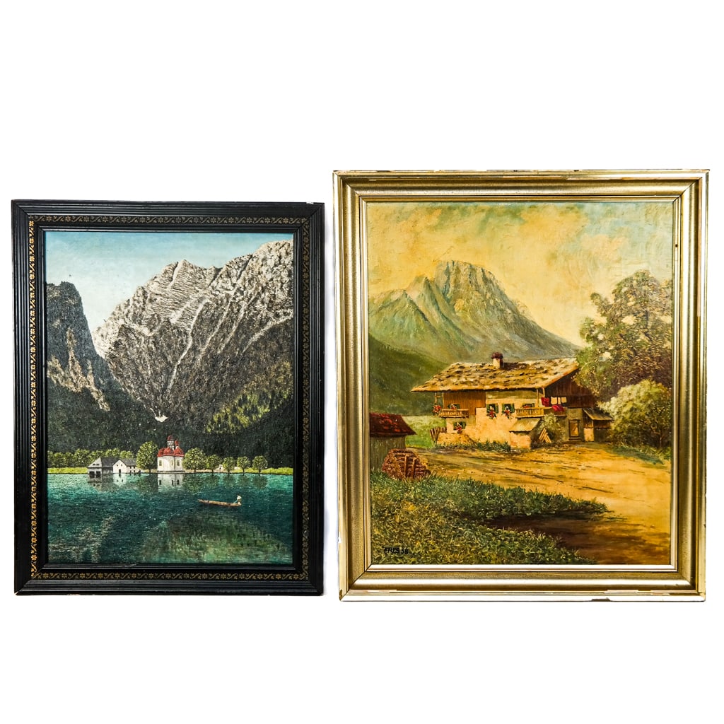 European School: Two Oil Paintings (1 of 15)