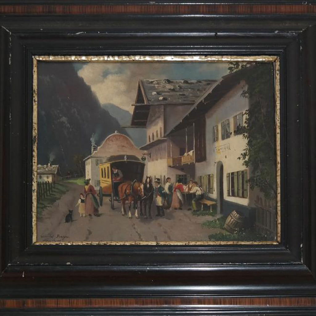Schmid BURGER: Stagecoach With Figures - O/C (1 of 5)