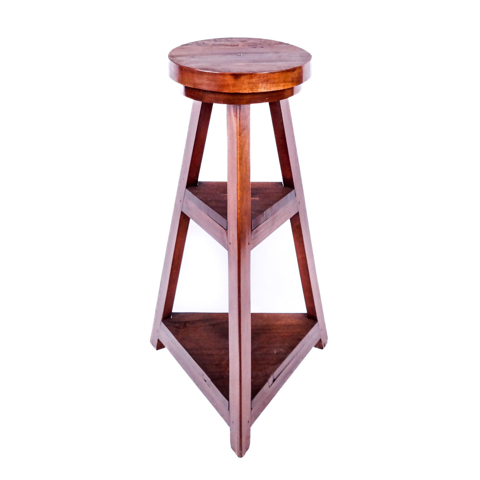 Modern Oak Tiered Display Stand (1 of 7)