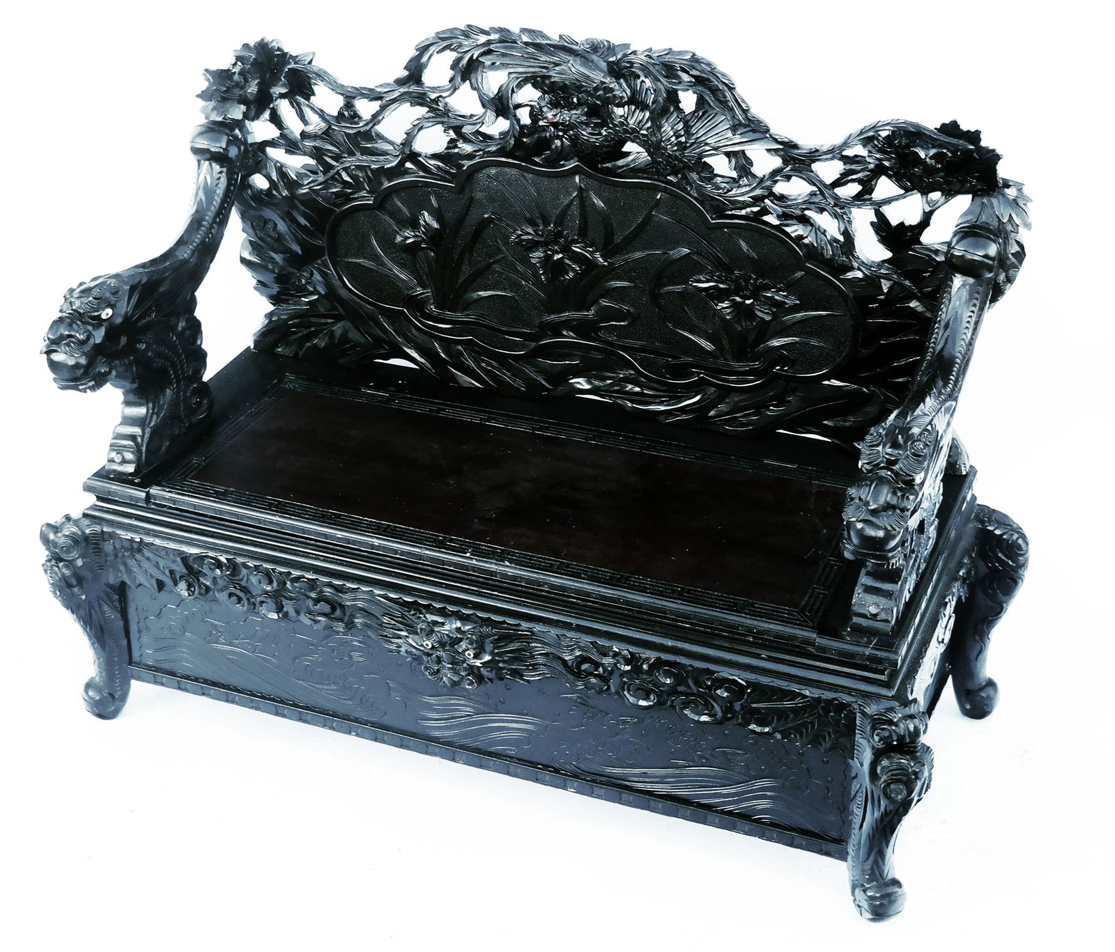 Art Deco-Style Mahogany Table (1 of 8)