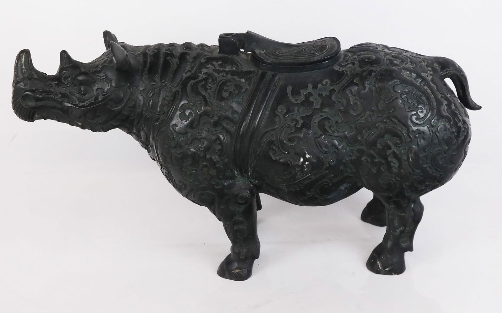 Chinese Bronze Model of a Rhinoceros (1 of 9)