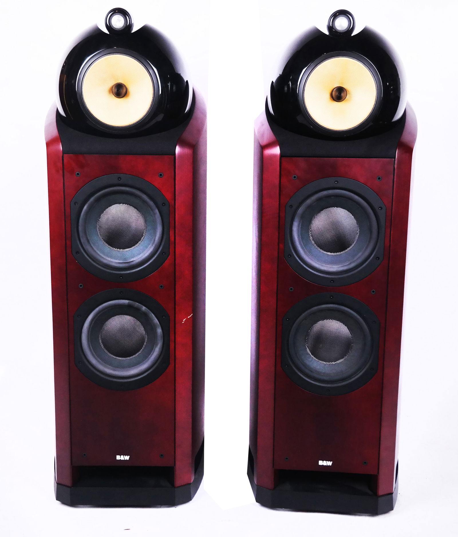 Pair Of Mordaunt Short Ms 500 Gold Tower Speakers