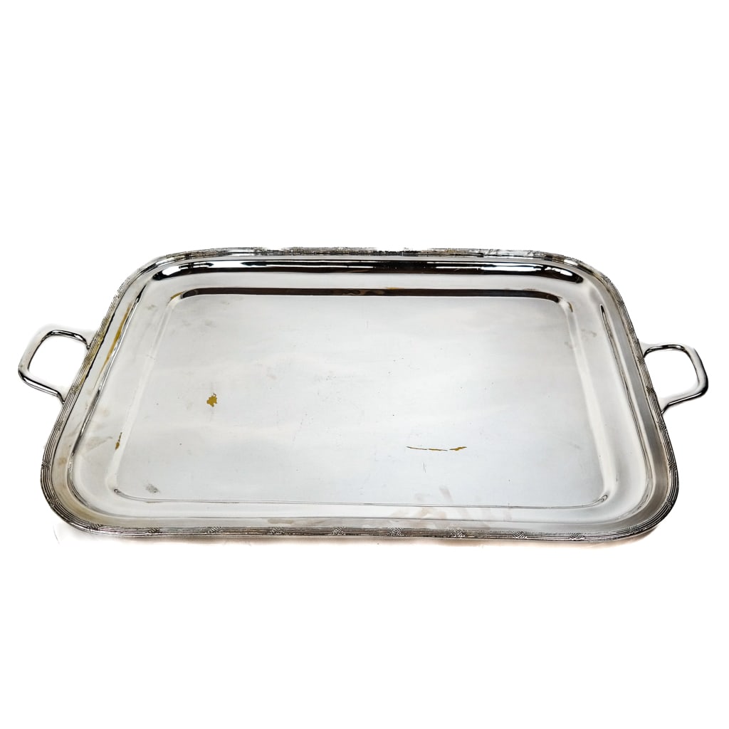 Large Silver Plate Serving Tray (1 of 6)