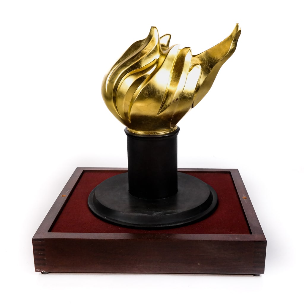 Flame of Liberty Sculpture in Wood Case (1 of 7)