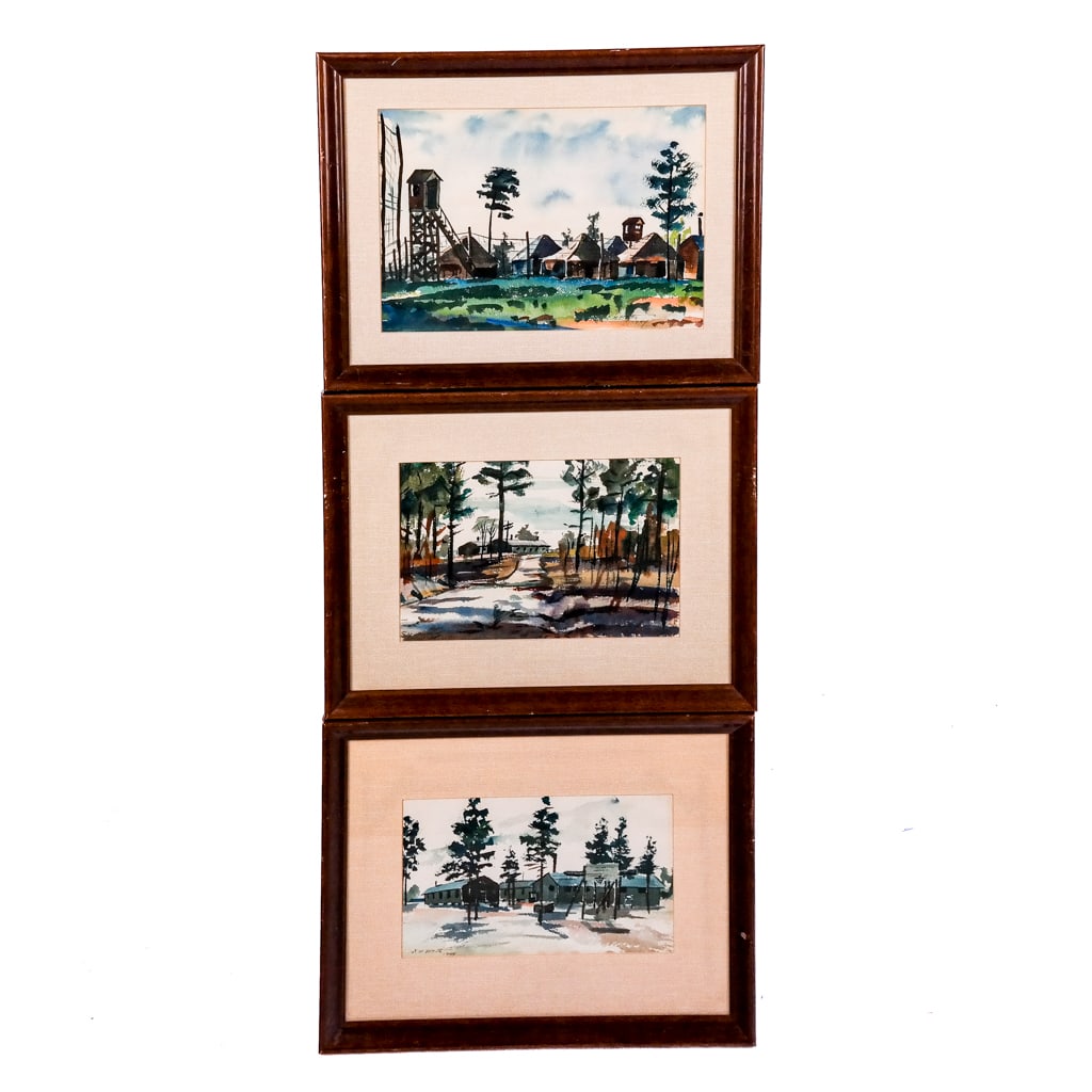 Edward Howard BETTS: 3 Watercolors (1 of 14)