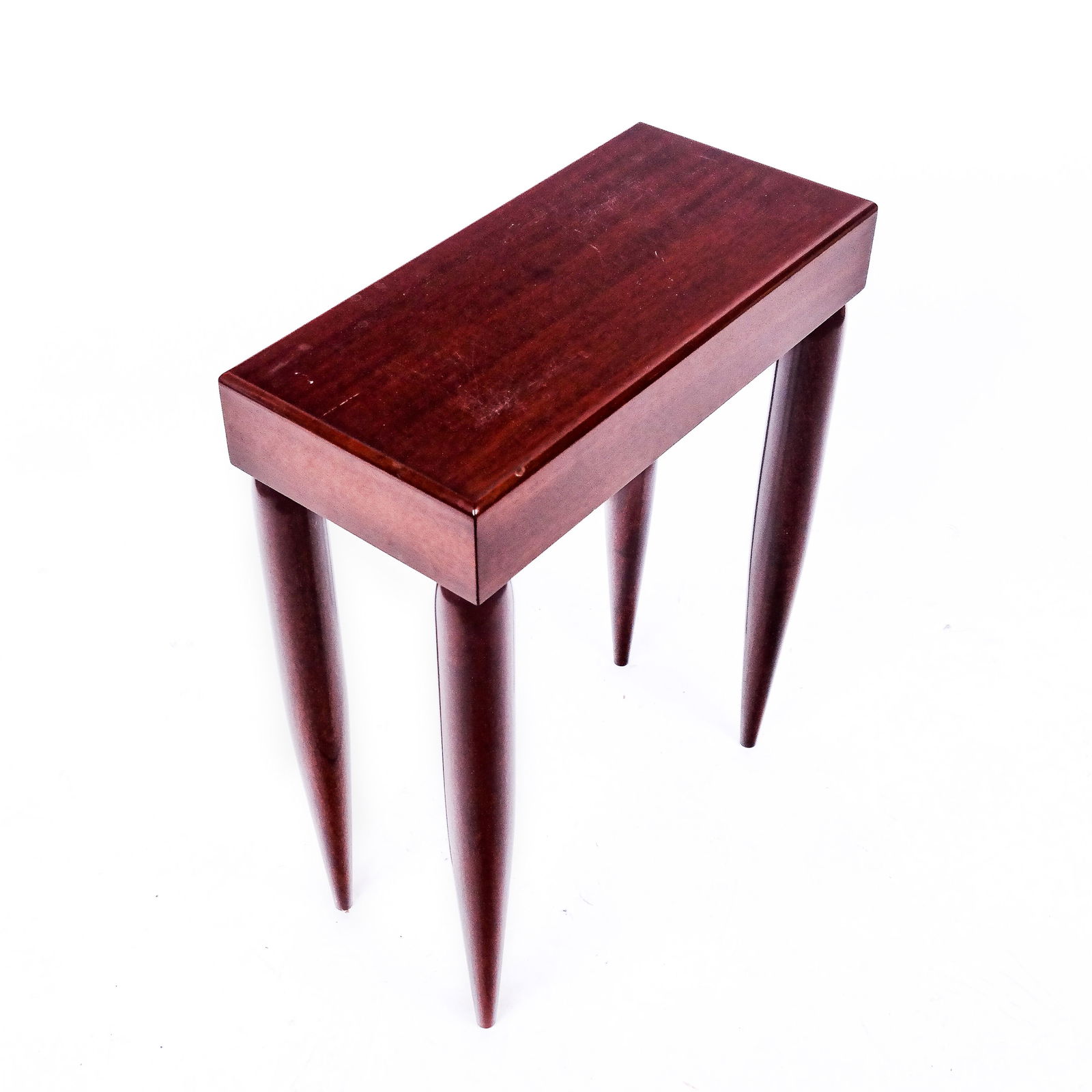 Modernist Mahogany Rectangular Small Table (1 of 8)