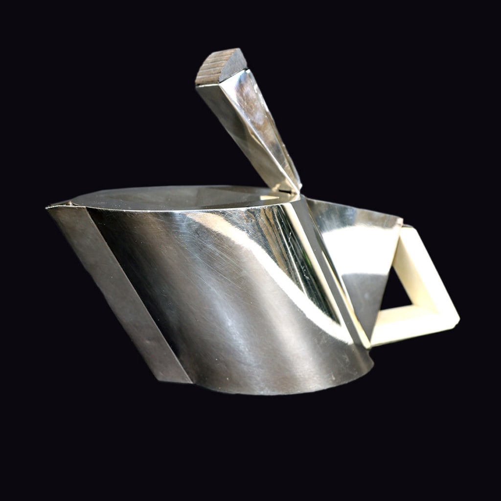 Modern Italian Sterling Silver Teapot (1 of 6)
