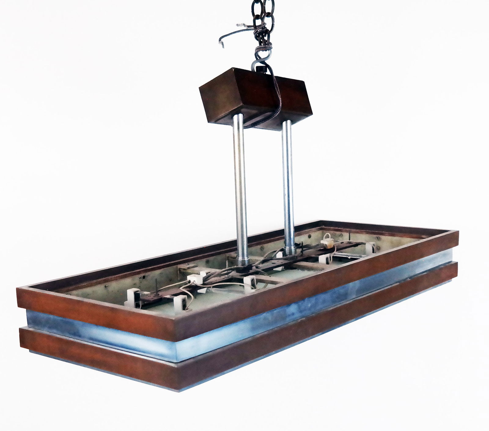 Art Deco Brass Pendant Fixture (1 of 7)