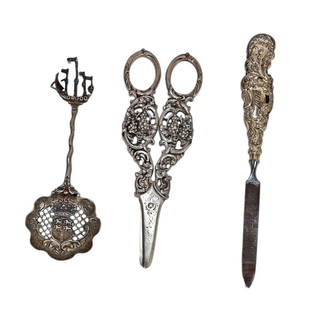 Three Silver and Silver Plate Articles (1 of 6)