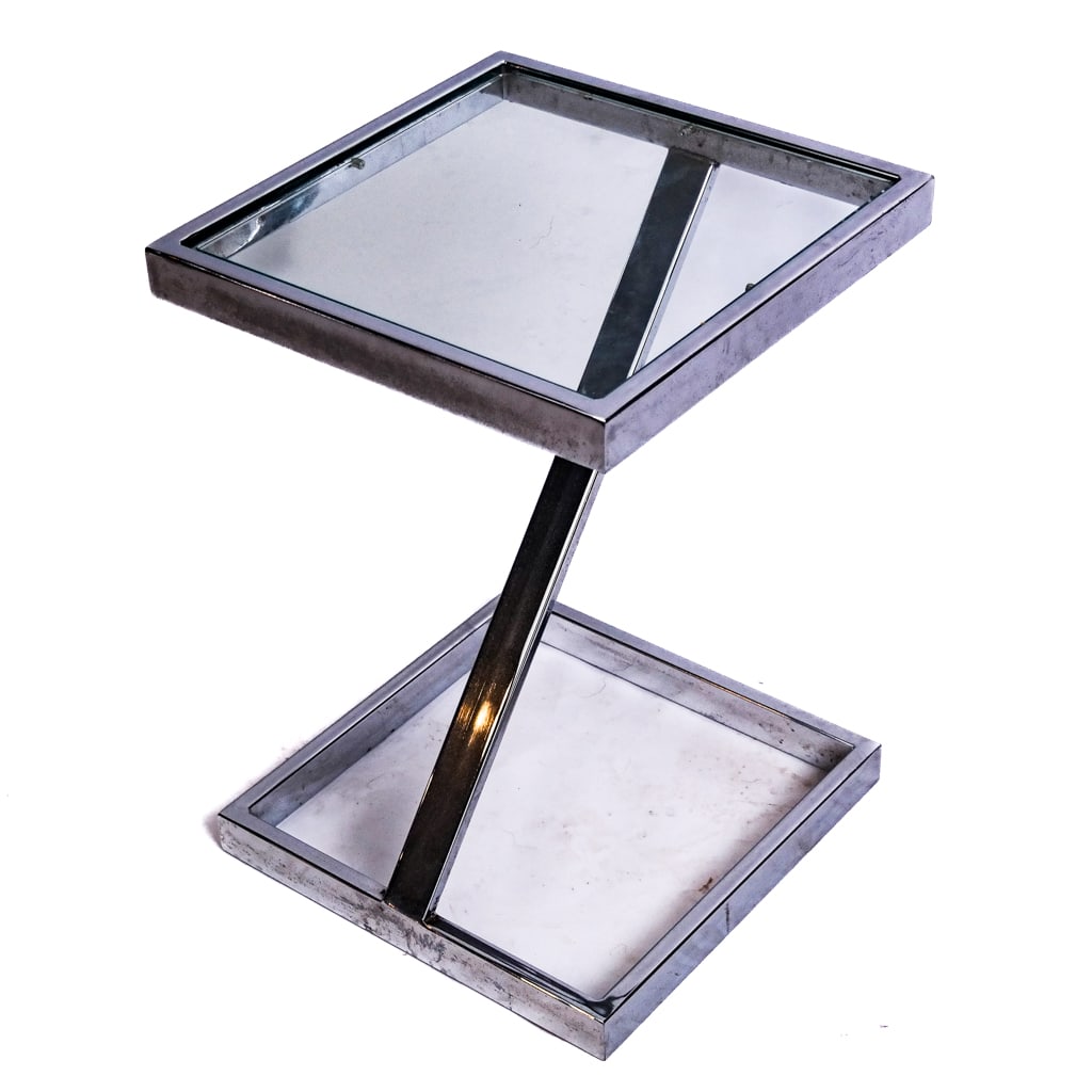 Pace-Style Chrome Zig-Zag Table (1 of 7)