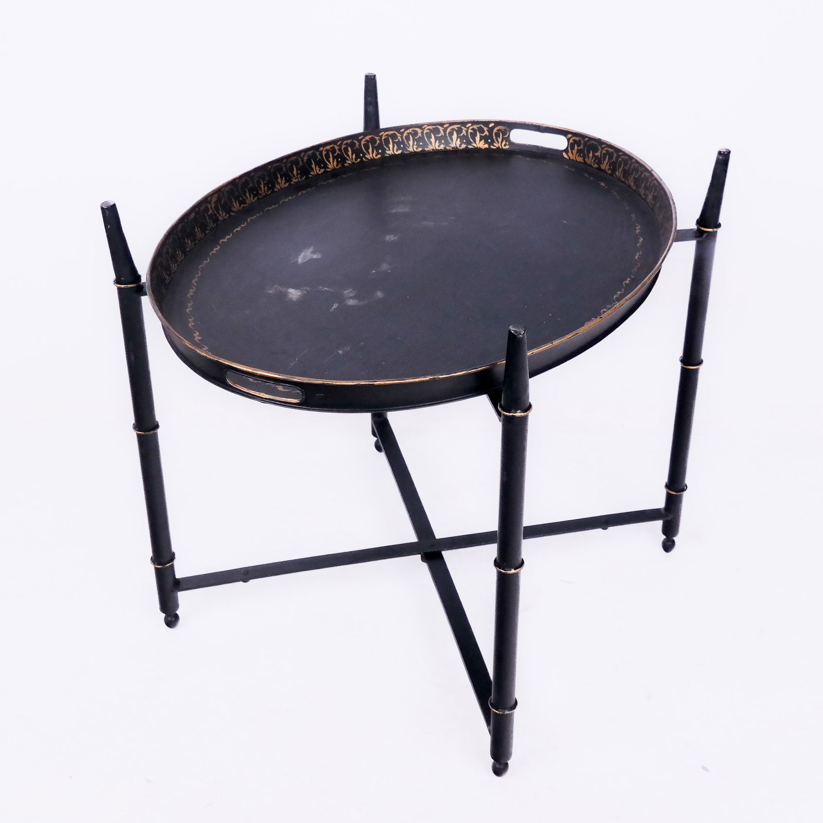 Early 20th C. Tole Tray Table (1 of 8)