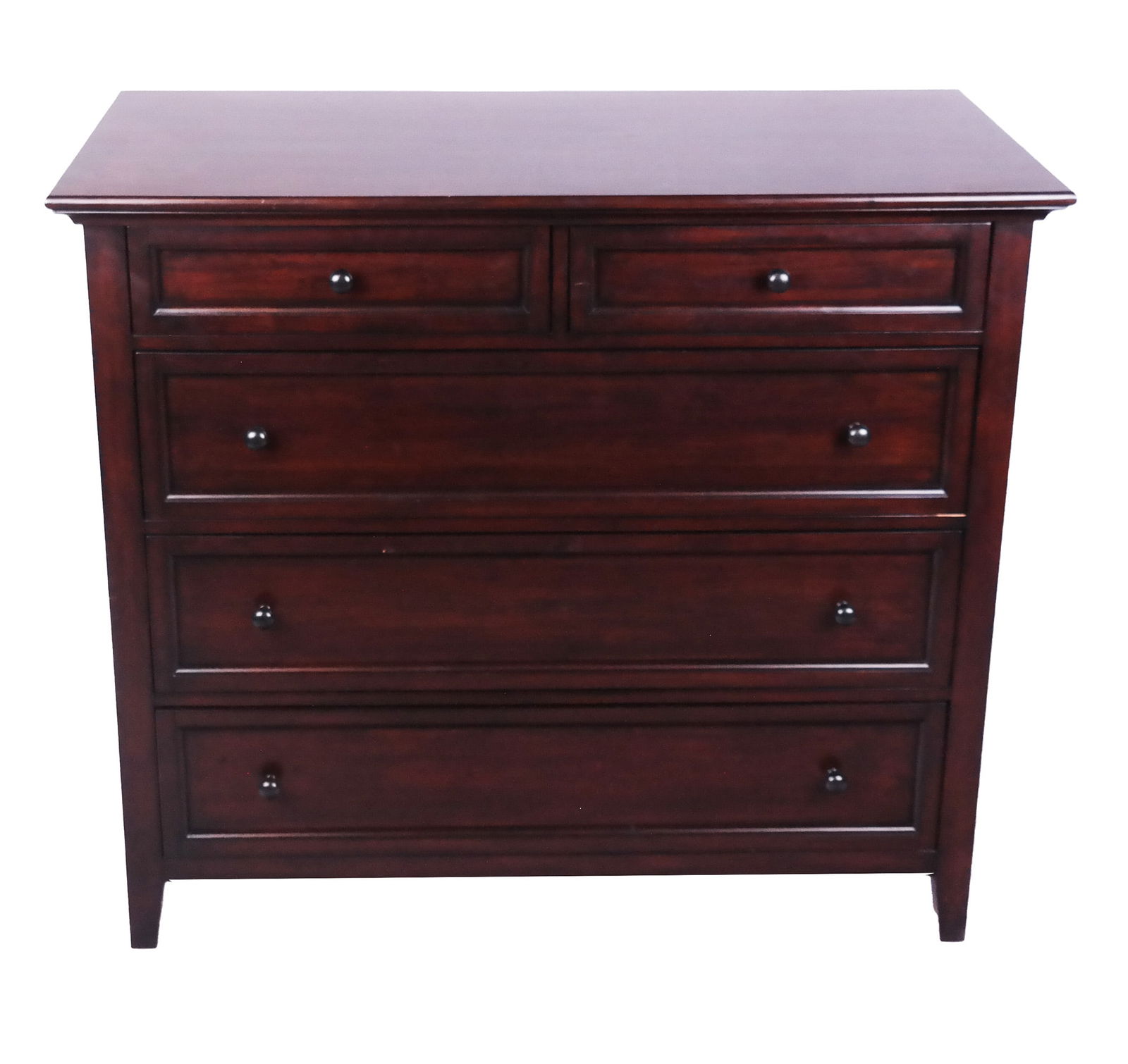 Modern 5-Drawer Dark Wood chest (1 of 8)