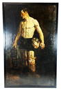 Mark BEARD: "Boxer..." - Oil Painting