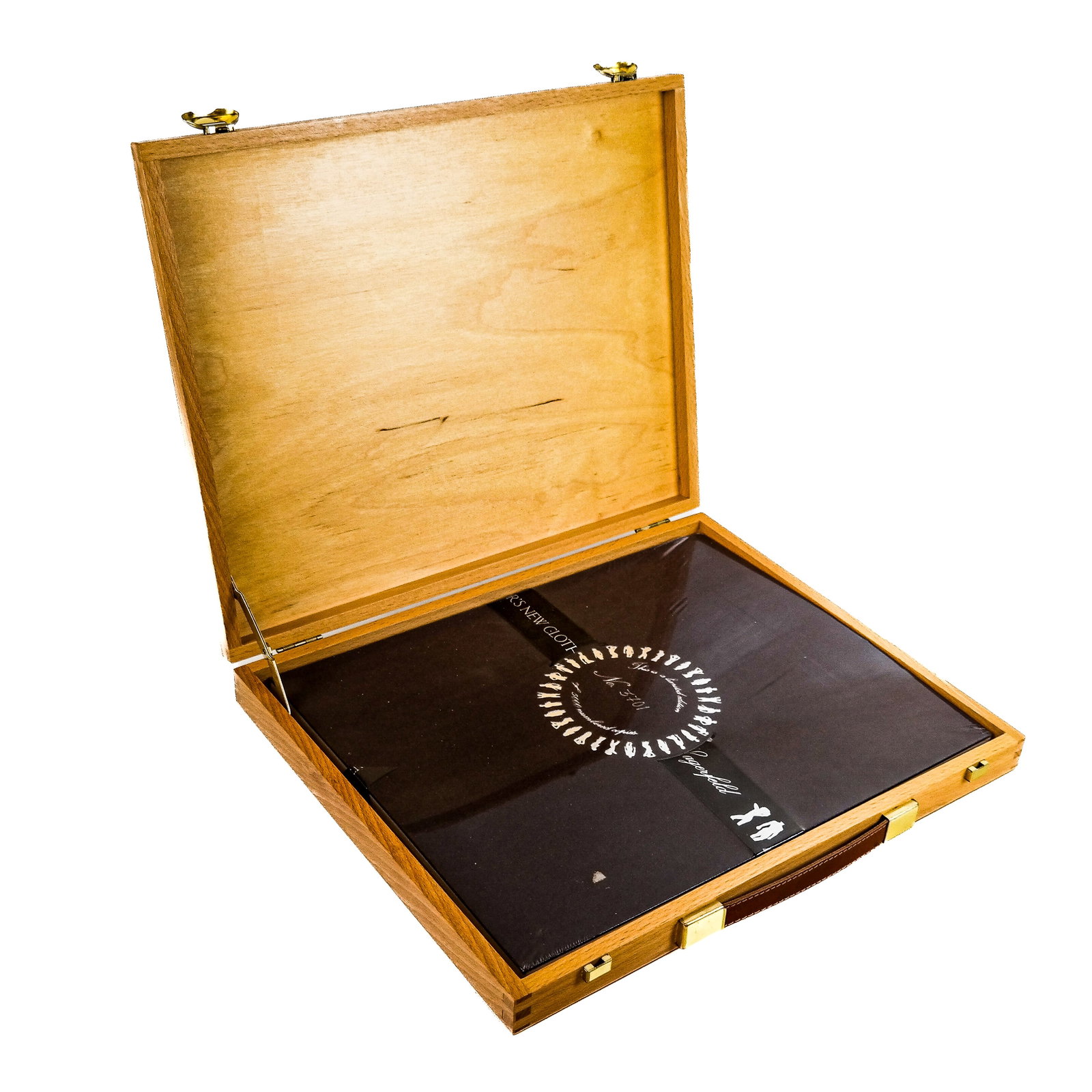 BOOK: Limited Edition Karl Lagerfeld Book: Karl Lagerfeld "Visionaire 23: The Emperor's New Clothes", a photographic study of 50 nude celebrities, models and personalities, numbered 3701/5000, in a blonde wood case, sealed. Provenance: From th