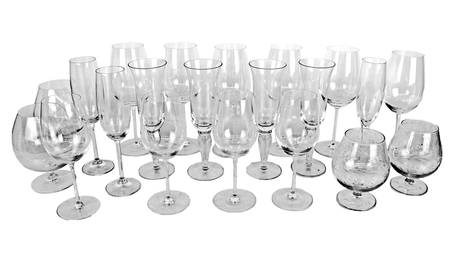 Assembled Group of Glass Stem/Barware (70+) (1 of 6)