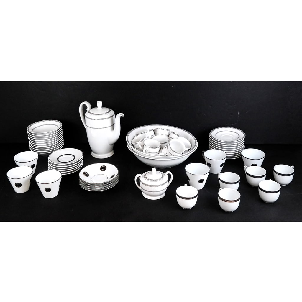 Assembled Group of White & Silver China (1 of 16)
