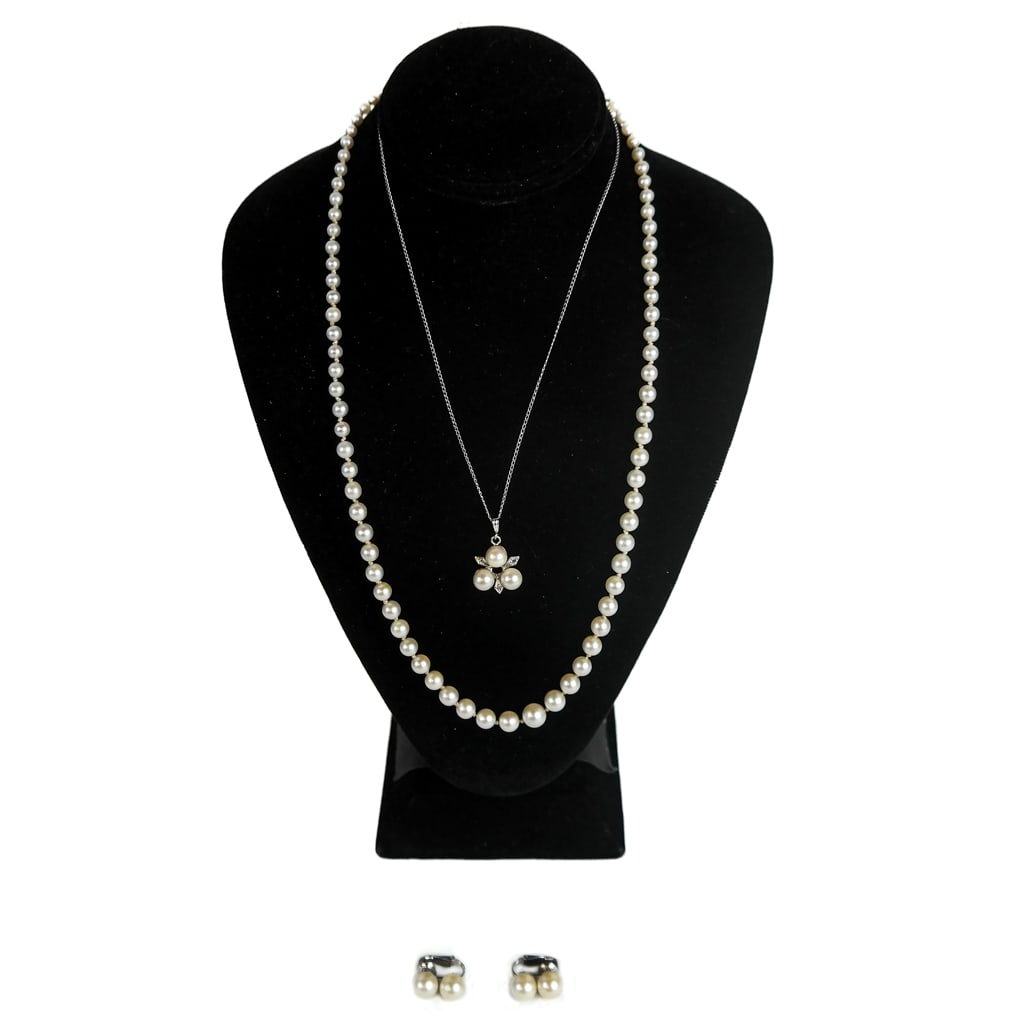 Pearl and 14K White Gold Jewelry (1 of 14)