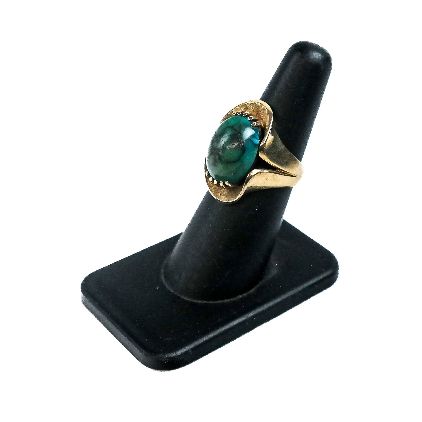 14K Yellow Gold & Malachite Ring (1 of 10)