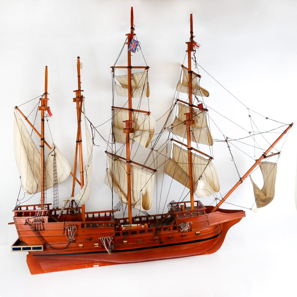 Handmade Wooden Ship Model (1 of 13)
