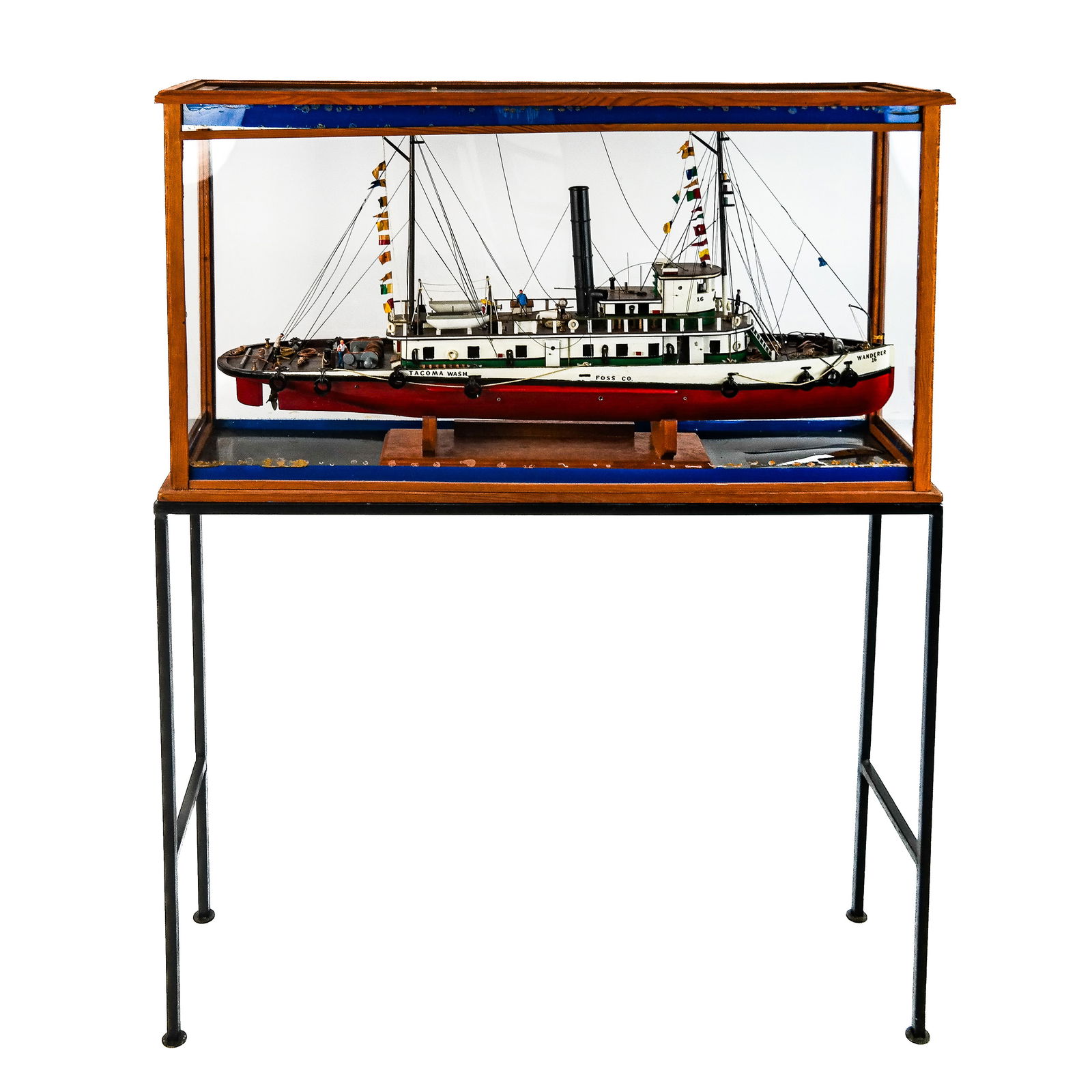 Cased Steamer Ship Model on Stand (1 of 10)