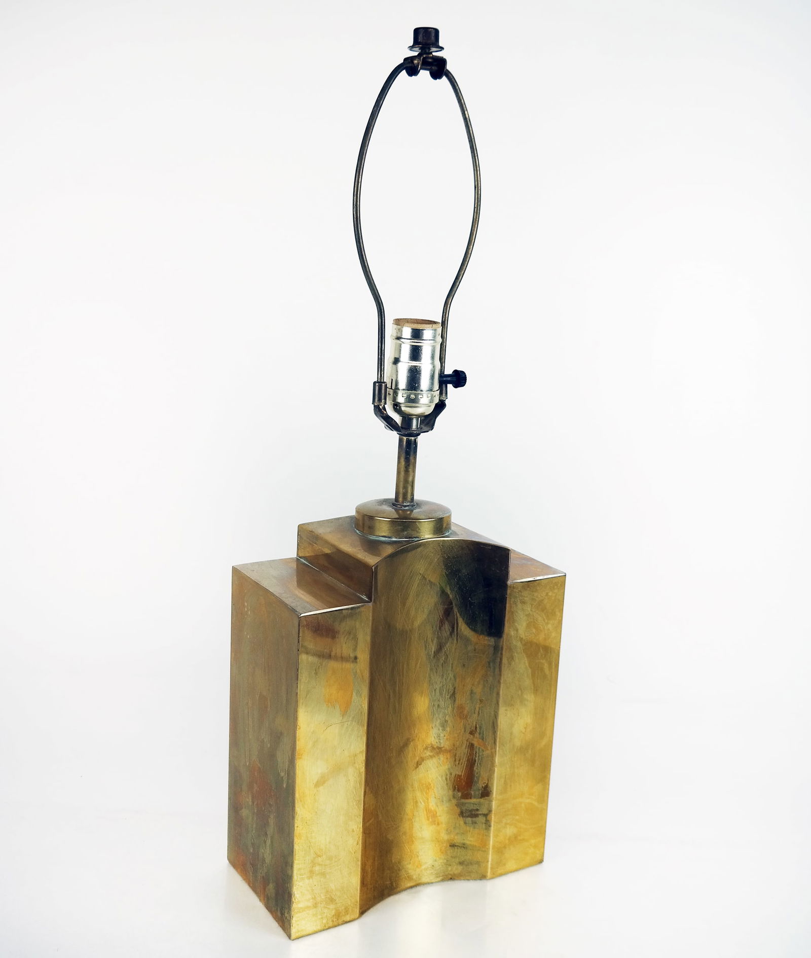 Modern Gilt Copper Lamp (1 of 7)