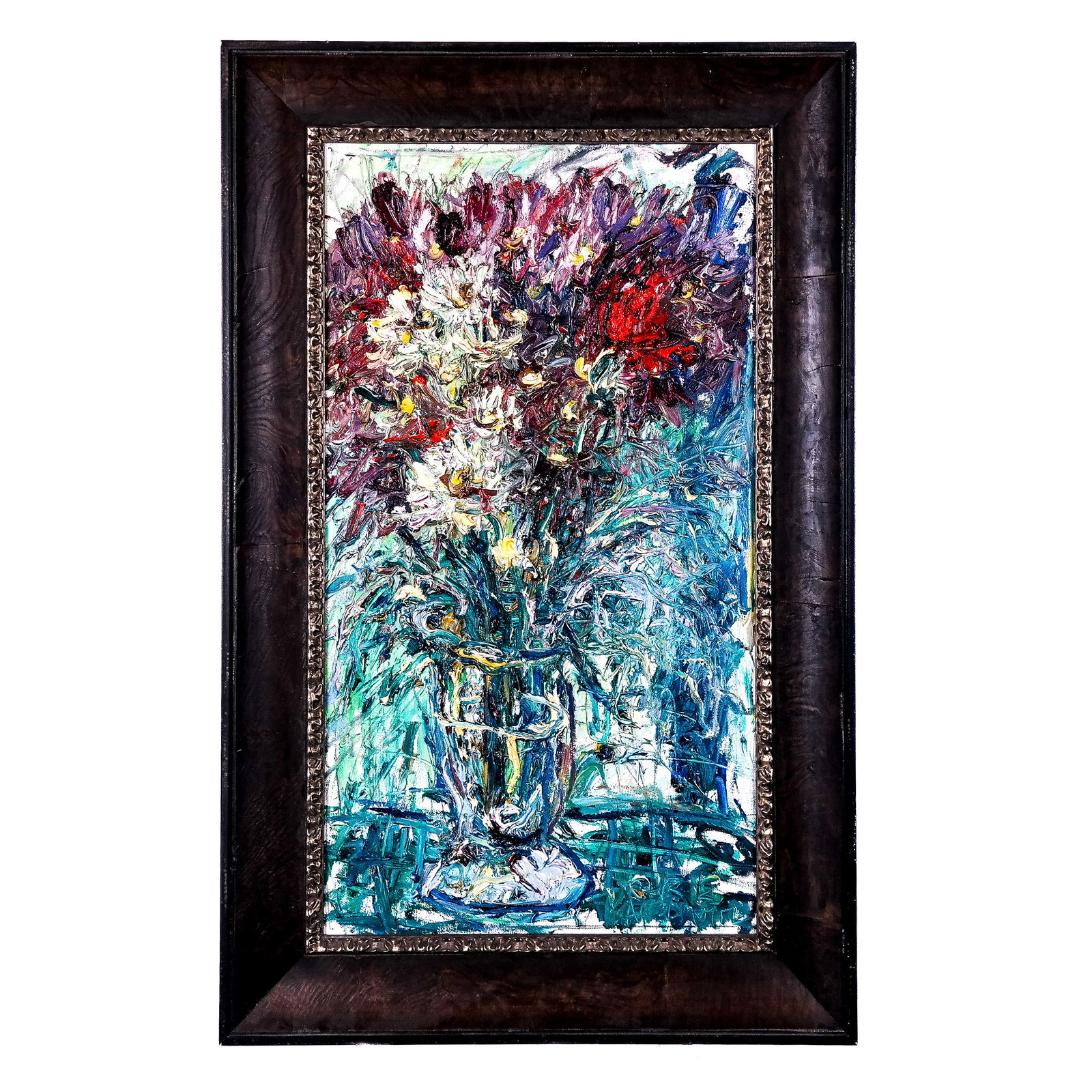 Chris KAPPMAN: Purple & Yellow Flowers - O/C (1 of 9)