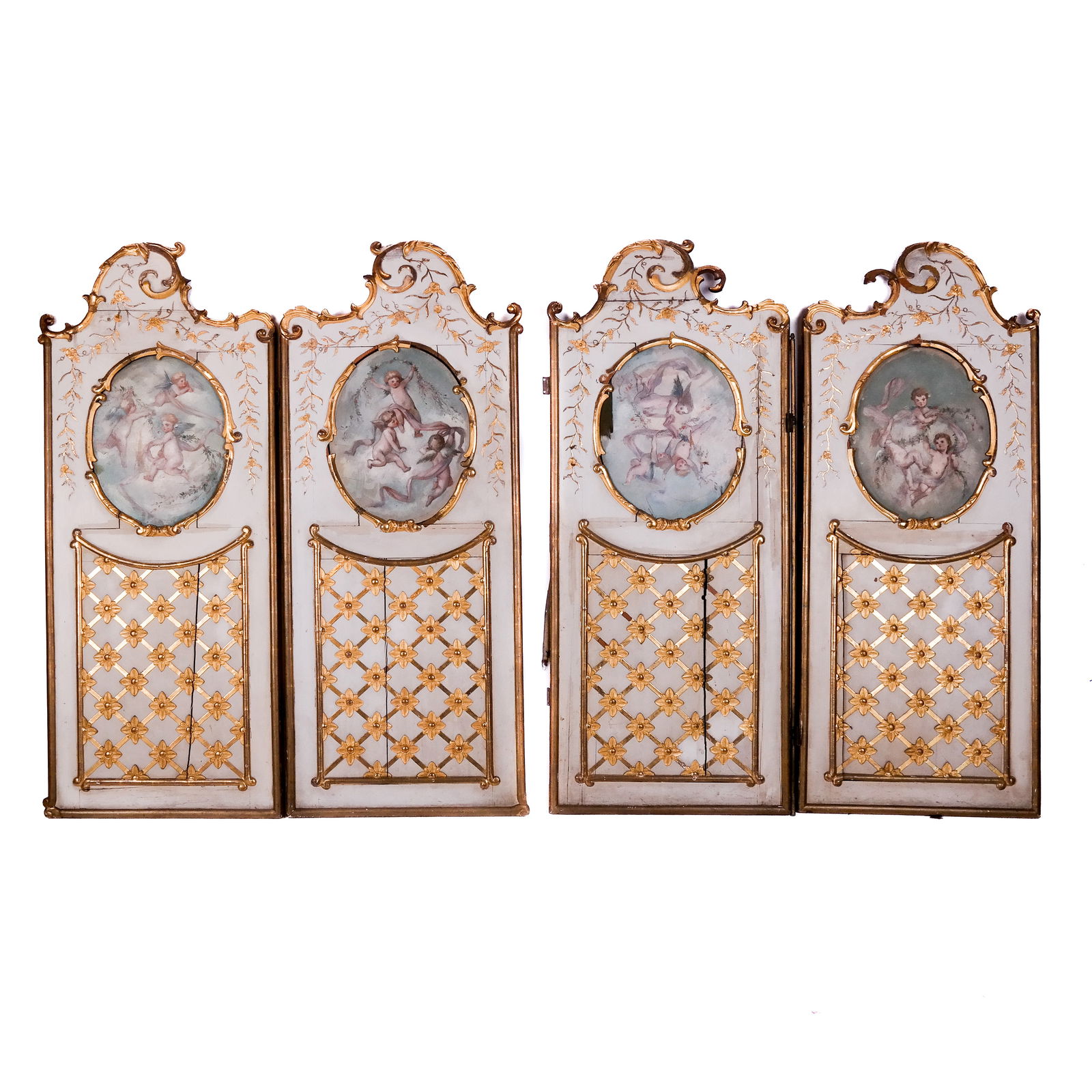 Venetian-Style Cherub-Decorated Screen (1 of 15)