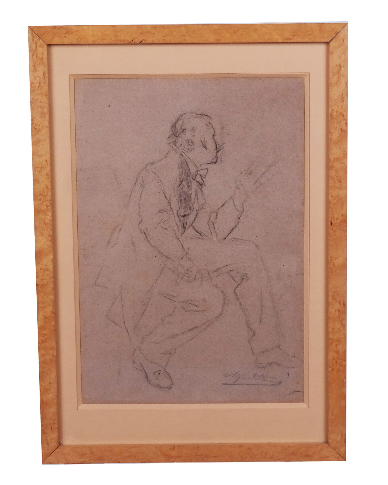 A.E. Paul STEVENS: Seated Man - Drawing (1 of 7)