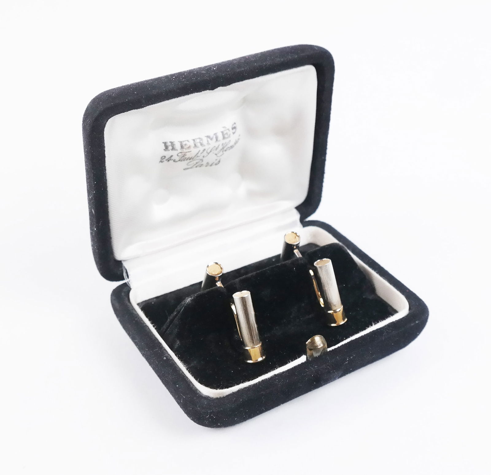 Hermes 18K Gold & Silver Cufflinks (1 of 9)