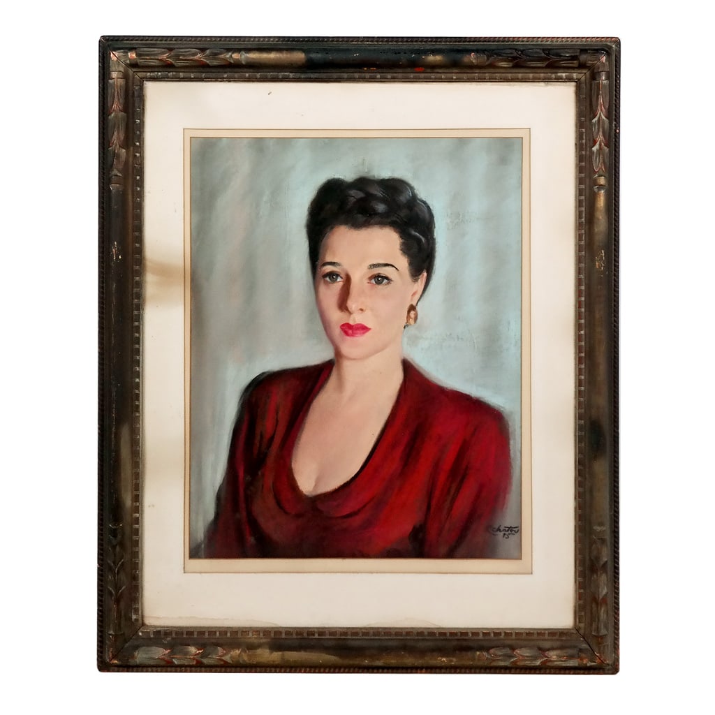 Roman G. CHATOV:  Woman in Red - Mixed Media (1 of 8)