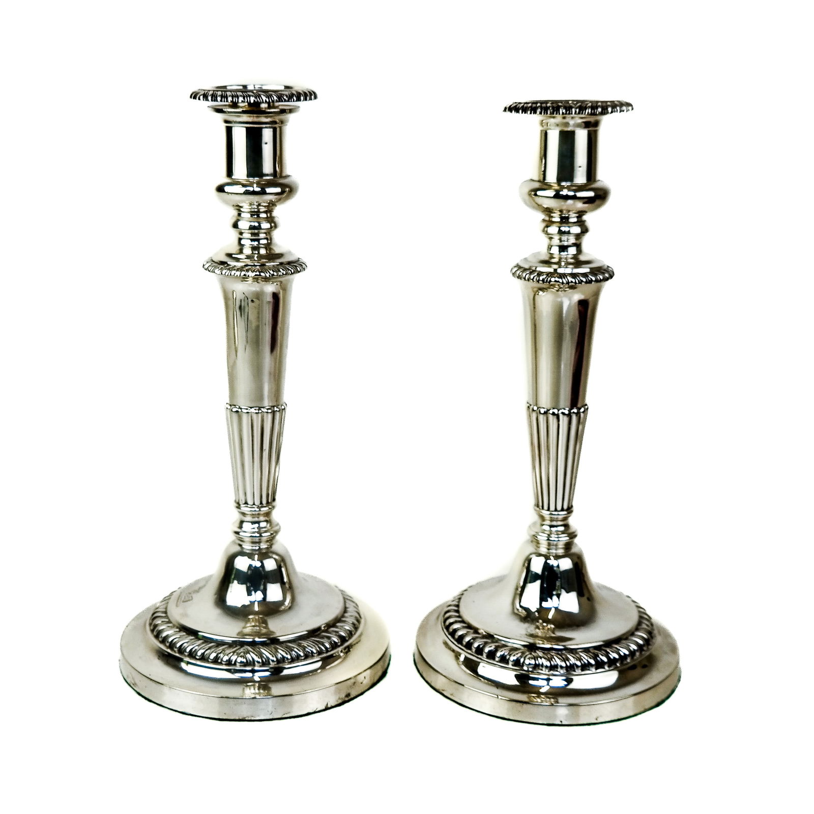 Pair of Sterling Silver Weighted Candlesticks (1 of 9)