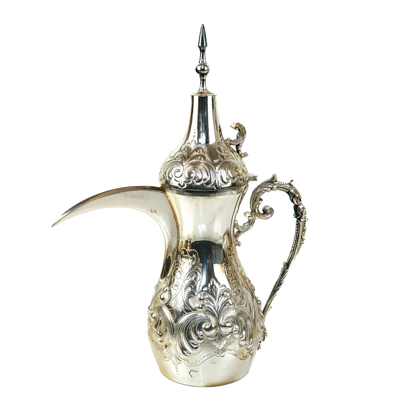 Turkish-Style .800 Silver Coffee Pot (1 of 9)