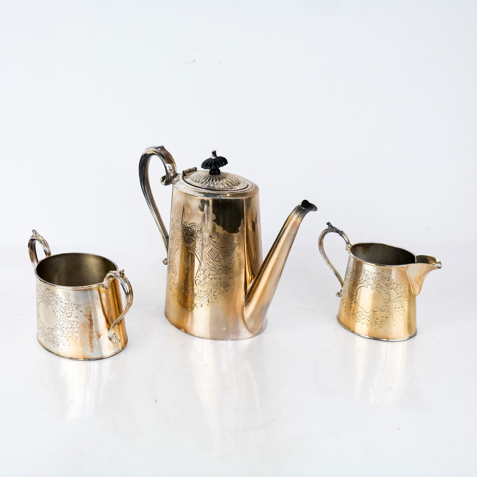 William Adams Silverplate Partial Tea Set (1 of 14)