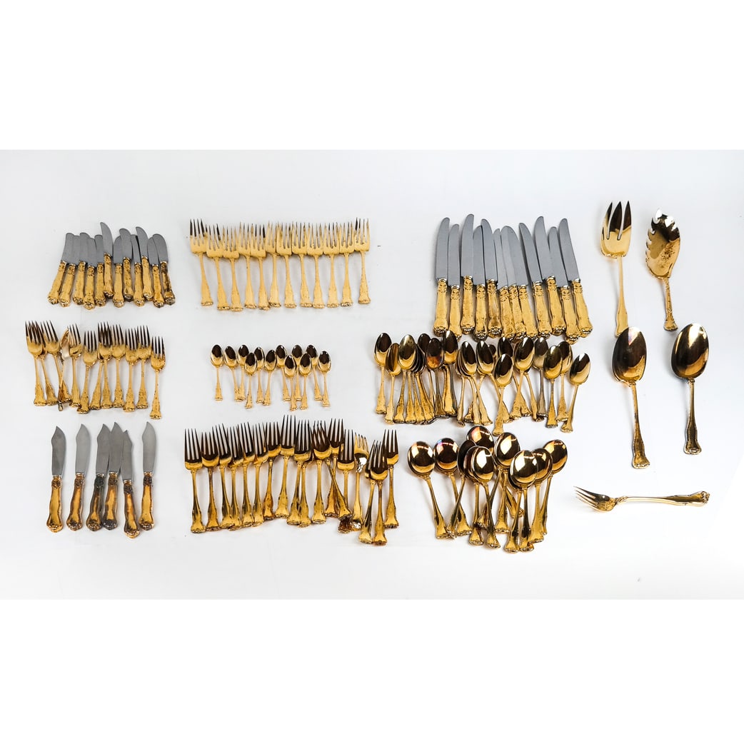 Tiffany & Co. Provenance S/S Vermeil Flatware Svc. (1 of 16)