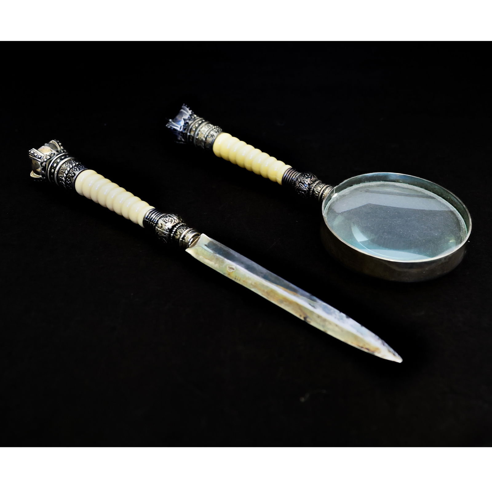 .800 Silver Magnifying Glass & Letter Opener (1 of 11)