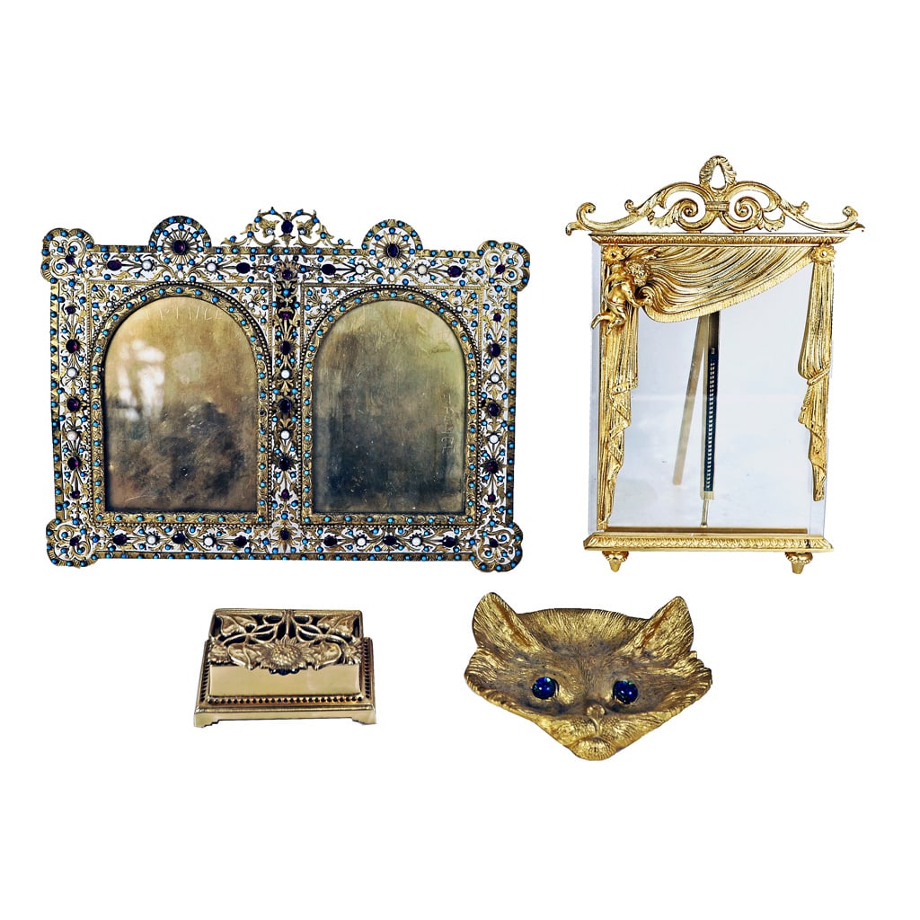 Group of Bronze Dore Articles (4 Pcs.) (1 of 10)