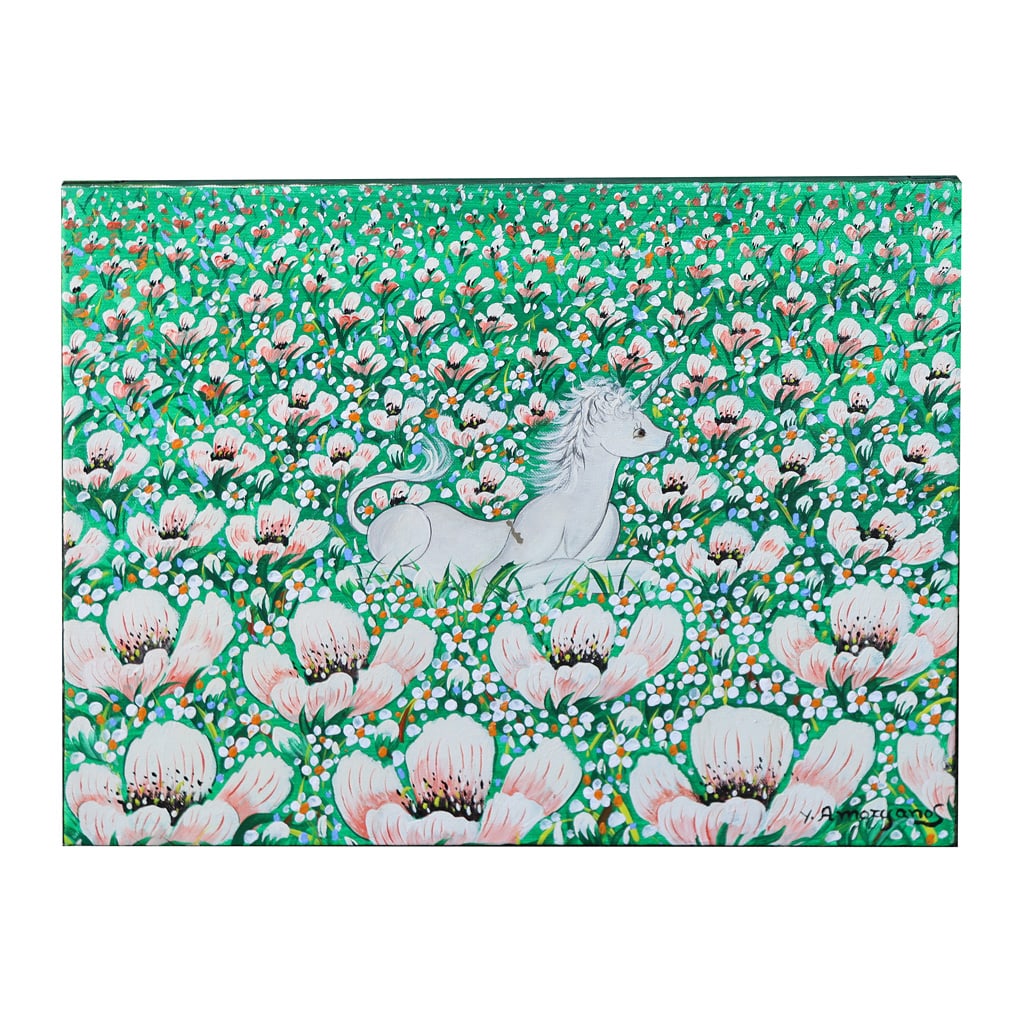 Yannis AMORYANOS: Unicorn in Field - Oil/Canvas (1 of 4)