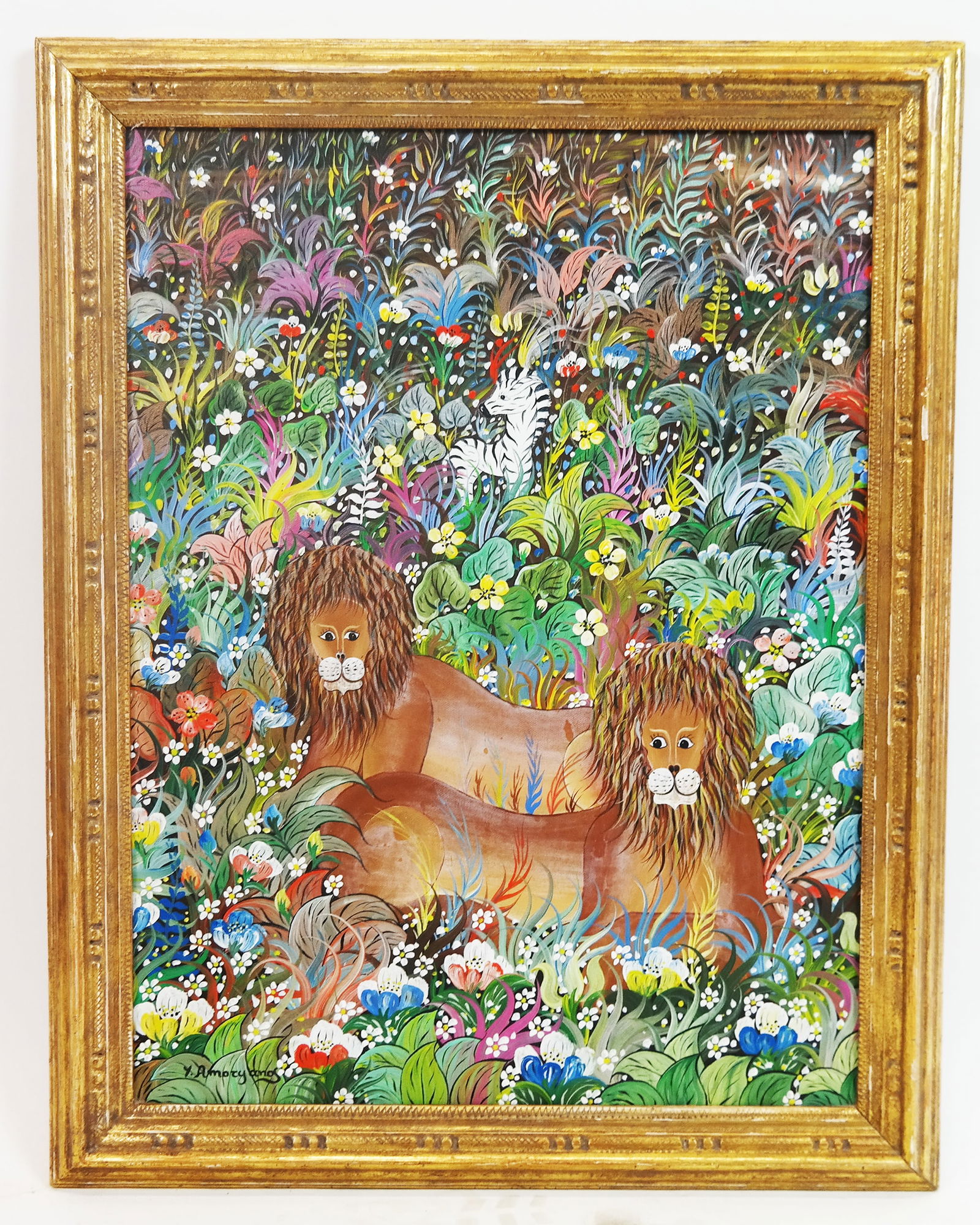 Yannis AMORYANOS: Lions & Zebra - O/C (1 of 10)