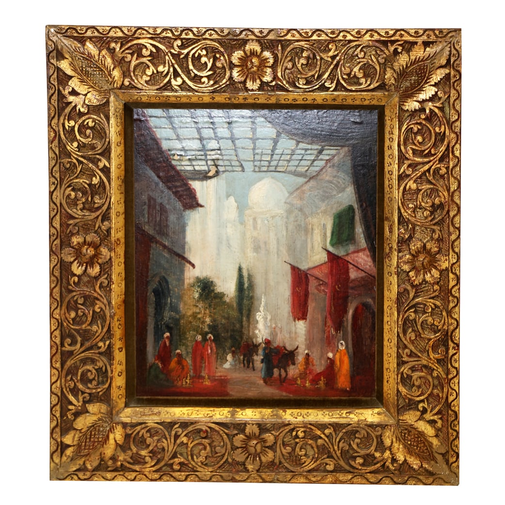 William MULLER: Street Scene - Oil on Board (1 of 5)