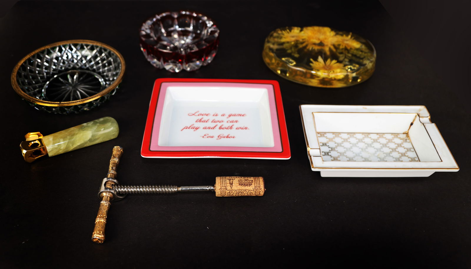 Group of Assorted Decorated Glass (7 Pcs.) (1 of 10)