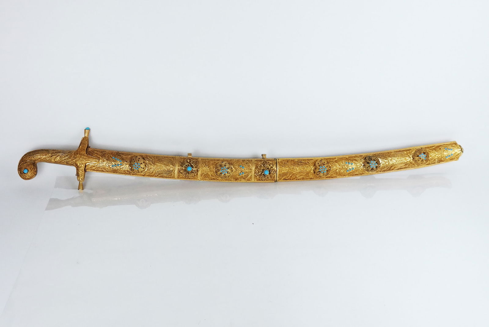 Gilt Metal Filigree Presentation Sword & Sheath (1 of 16)