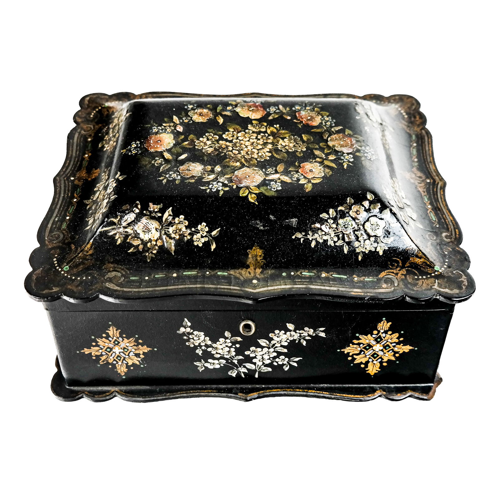 A Victorian Papier Mache Box (1 of 9)