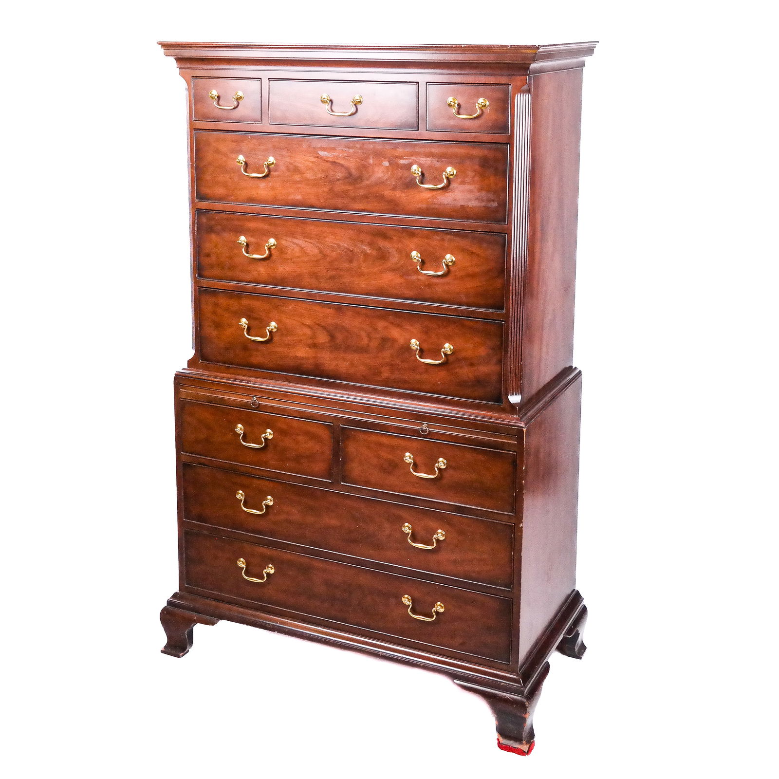 Georgian-Style Custom Mahogany Chest-on-Chest (1 of 11)
