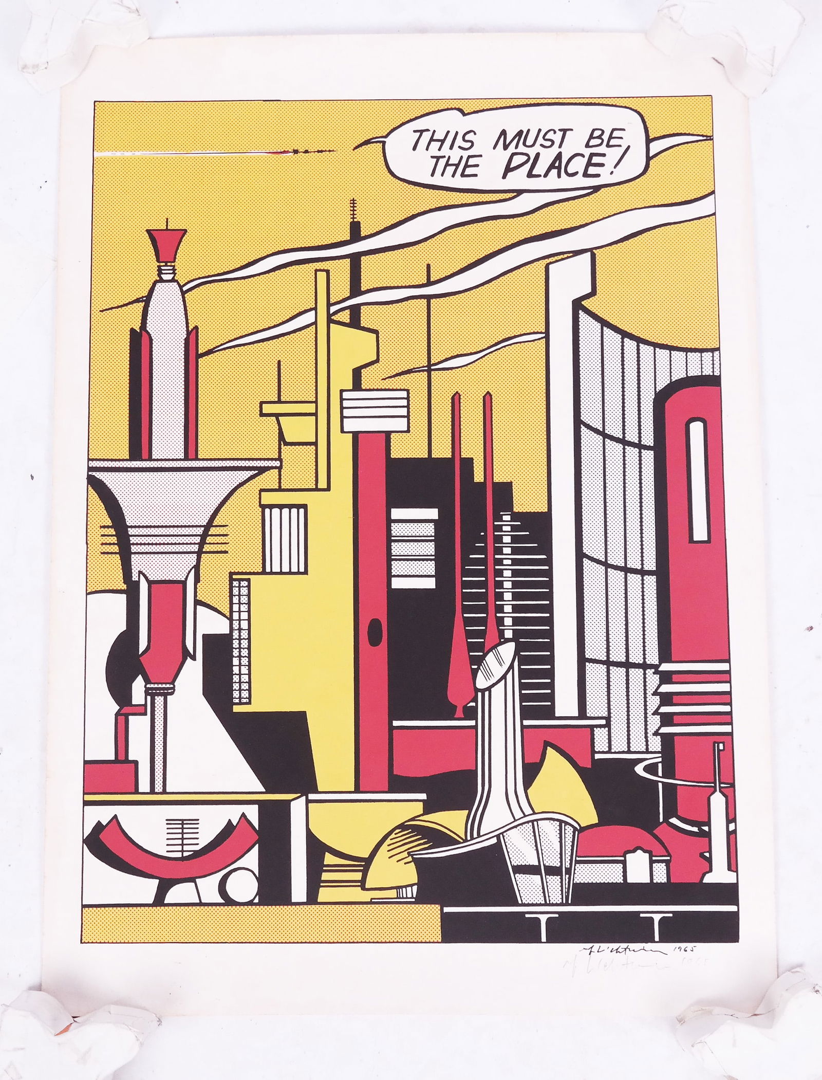 After Roy LICHTENSTEIN: "This Must Be The Place" - (1 of 7)