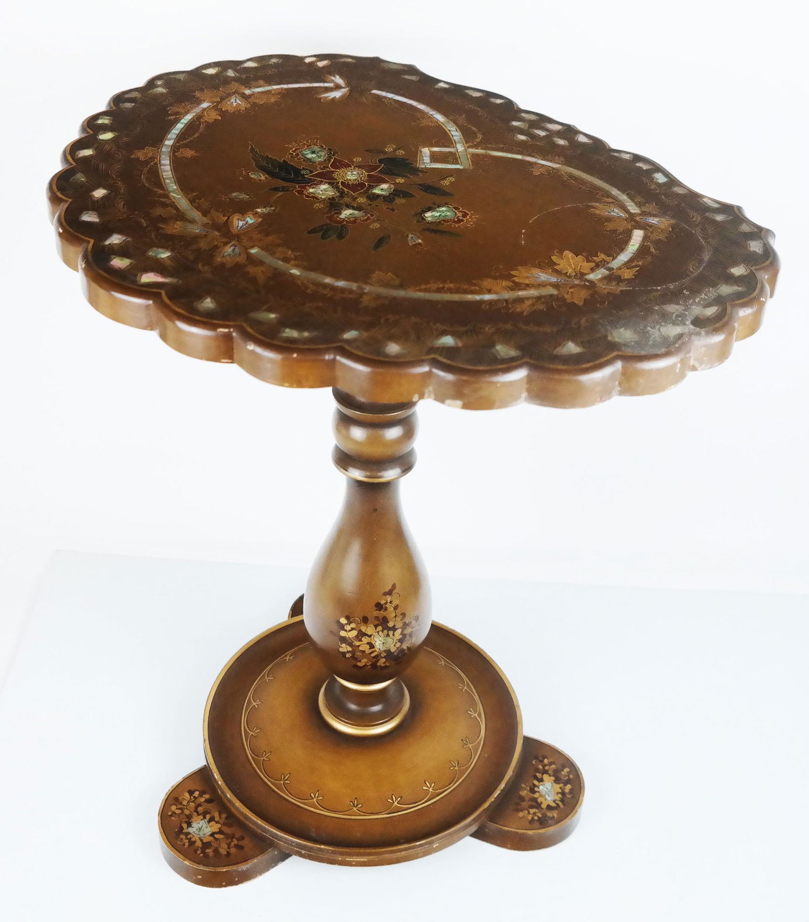 Mother-of-Pearl Inlaid Candle Stand (1 of 12)
