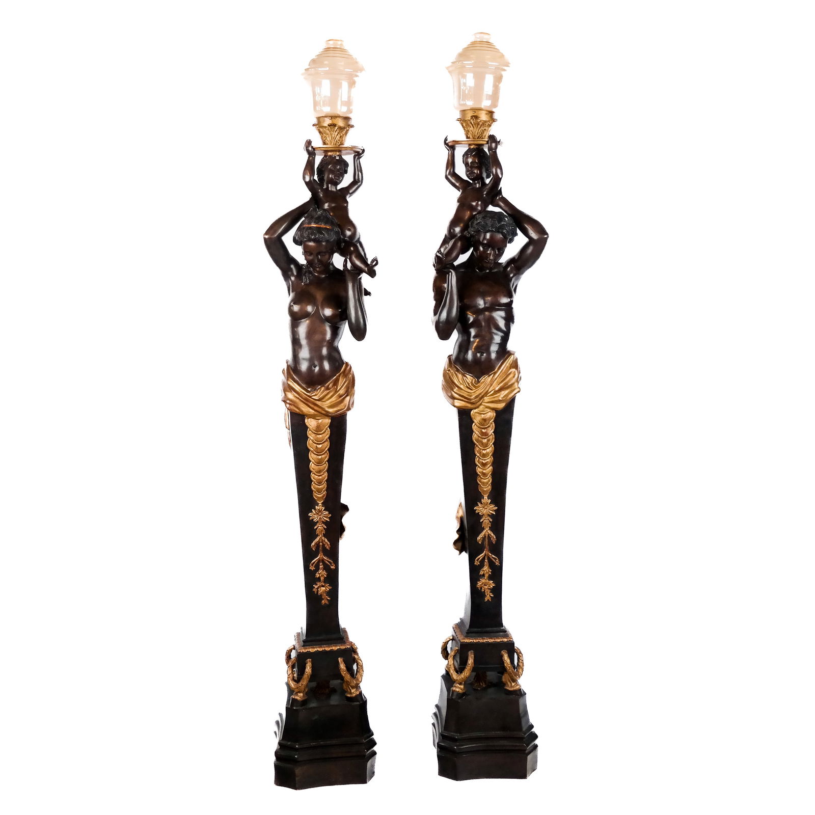 Pair of Bronze Life-Size Caryatids (1 of 17)
