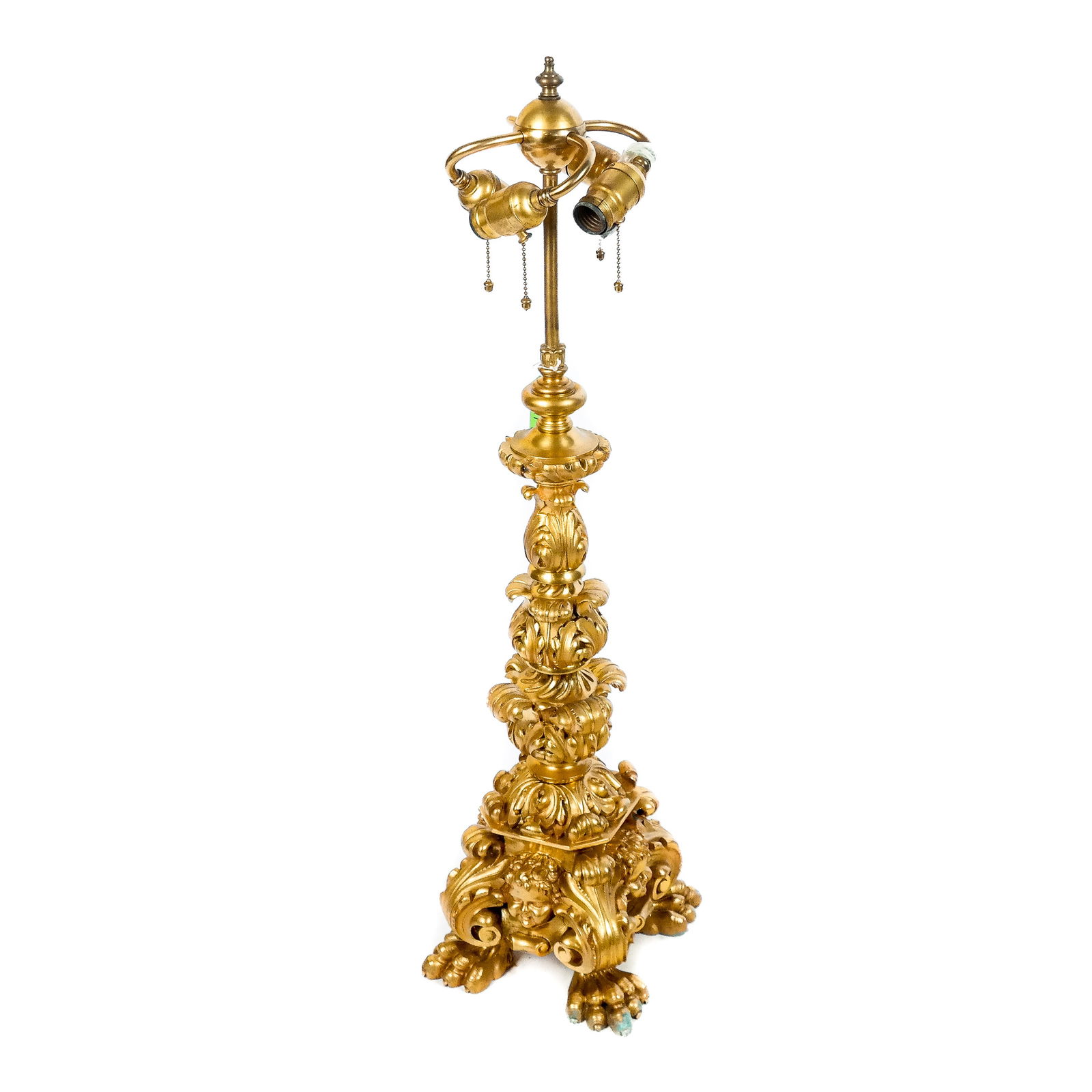 Allegorical Bronze Dore Table Lamp (1 of 8)