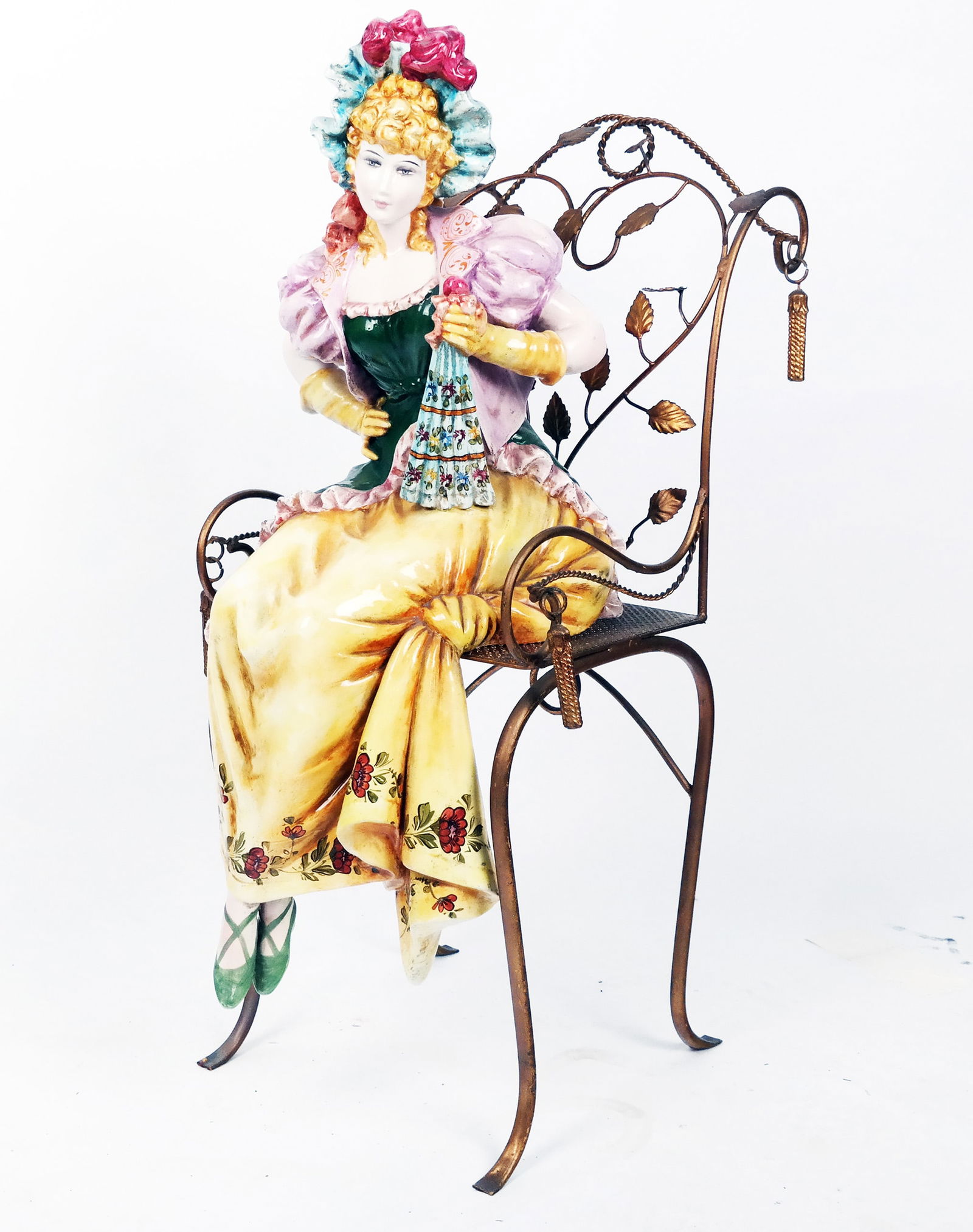 Majolica Woman in a Brass Chair (1 of 11)
