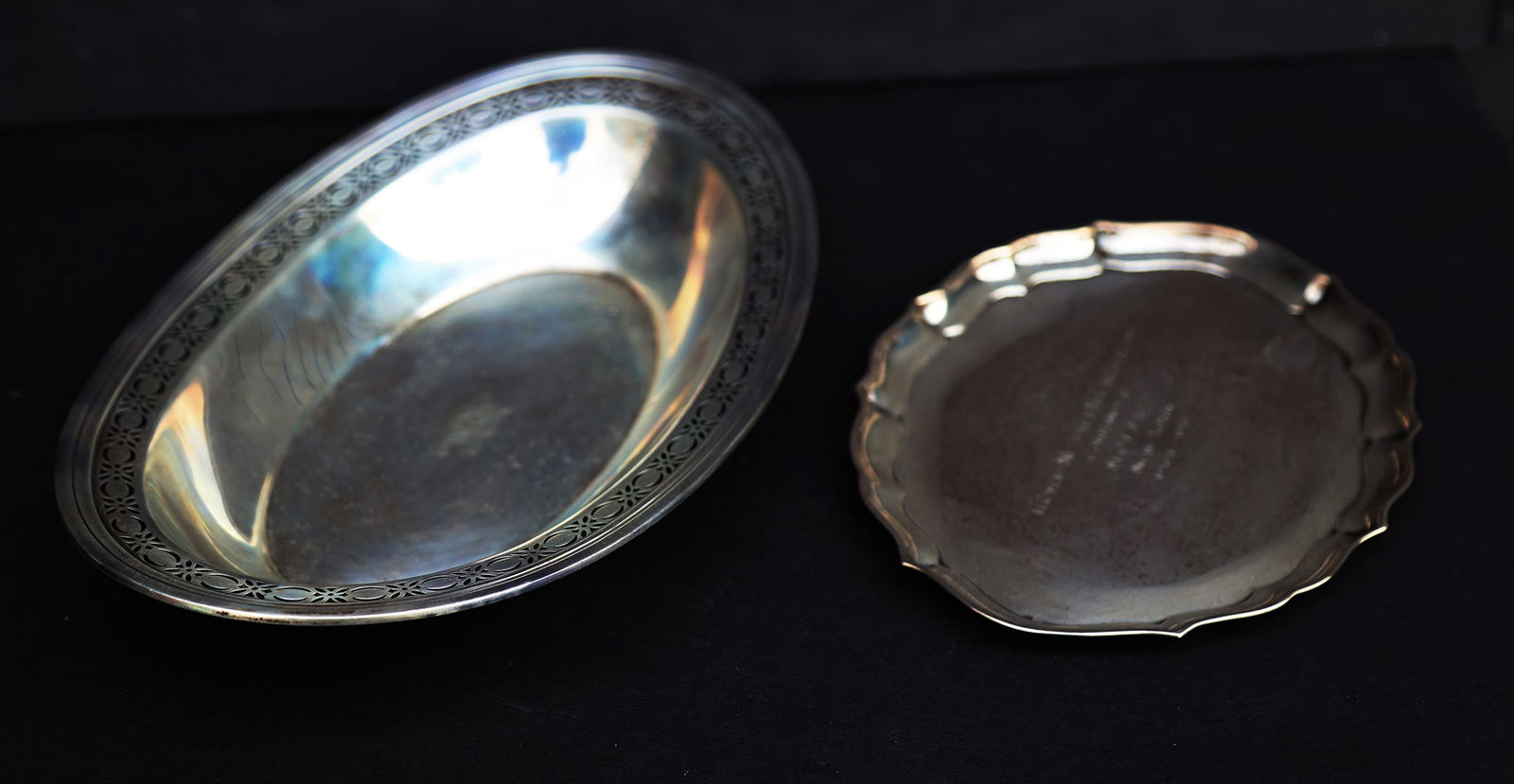 Two Small Sterling Silver Trays (1 of 11)